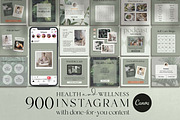 Health Coach Instagram Templates, a Templates & Theme by Miri Campbell (Thumbnail 1 of 18)