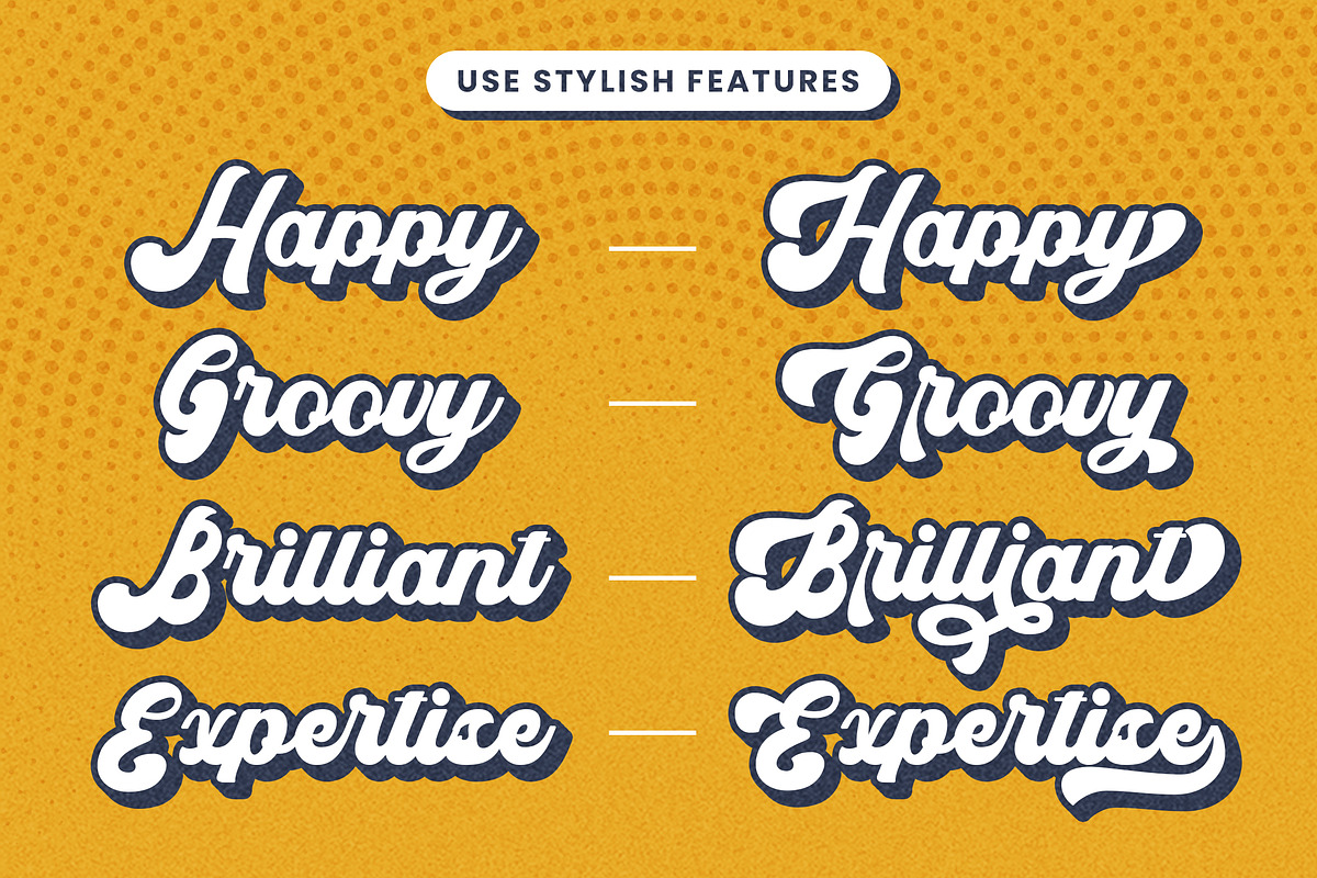 Syndicate - Retro Bold Script Font, a Script Font by Arendxstudio (Photo 5 of 9)