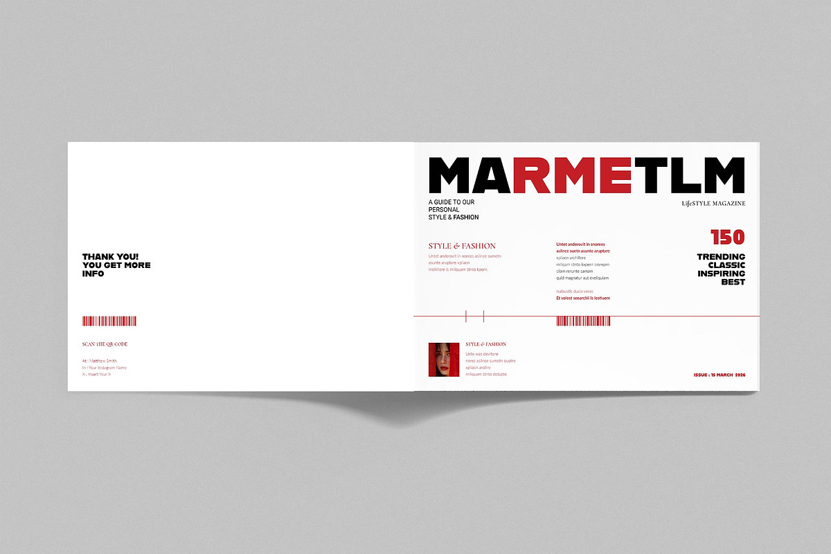 Lifestyle Magazine Template, a Magazine Template by ElvinPrint (Photo 11 of 13)