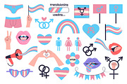 Transgender visibility set of symbol, a Decorative Illustration by JulyGart (Thumbnail 2 of 6)