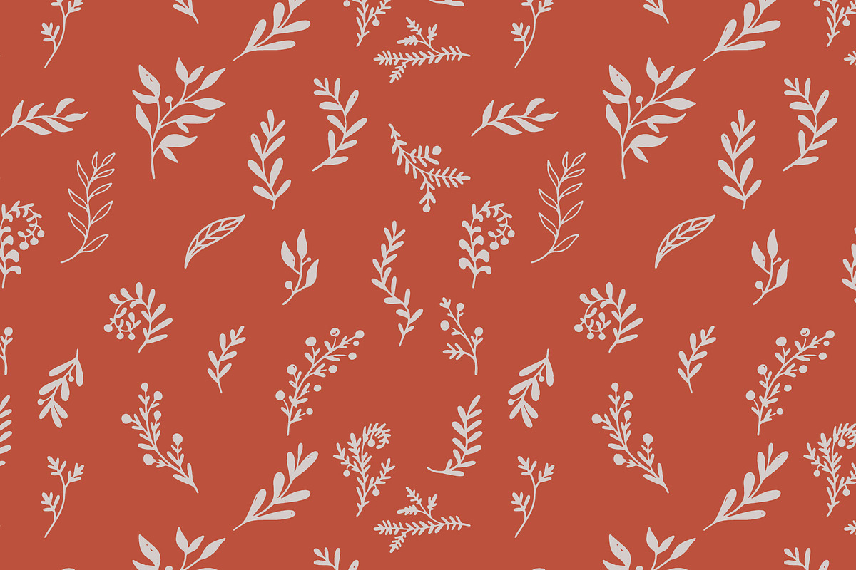 Hand Drawn Botanical Branches Vector, a Pattern Graphic by NayaChu (Photo 9 of 9)
