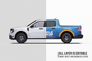 2025 Compact Pickup Truck Mockup Set, an Advertising Mockup by Halal Graphic Studio (Thumbnail 5 of 16)