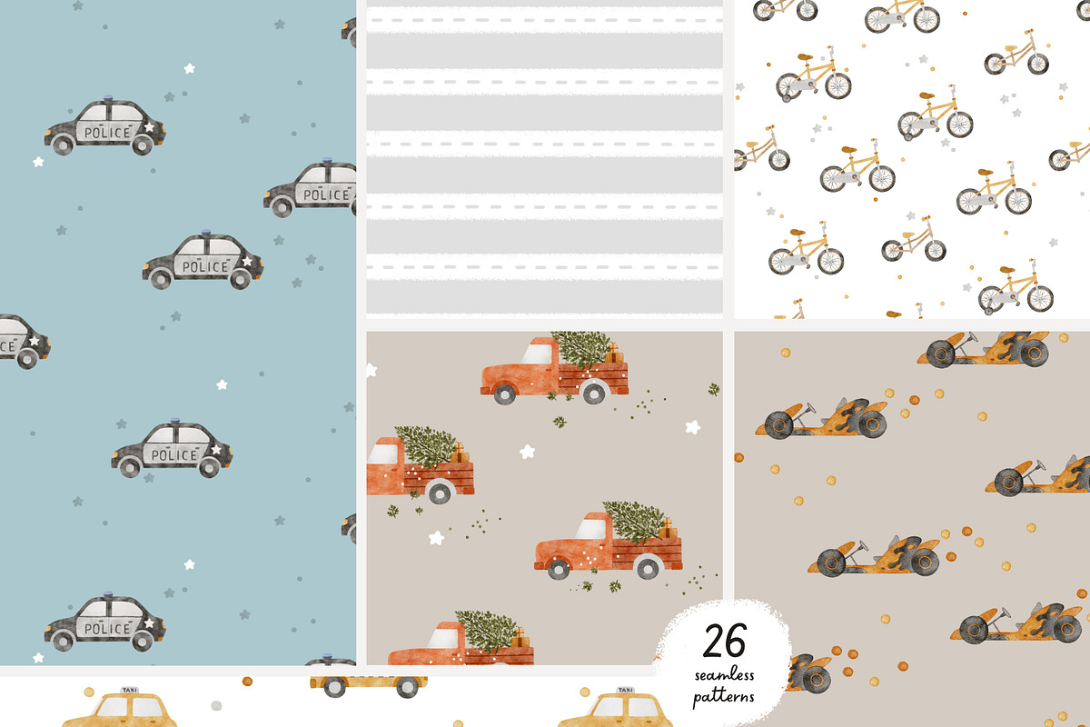 Cars Kids Collection, a Transportation Illustration by tatiletters (Photo 7 of 10)