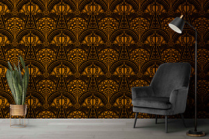 luxury gate art deco design, a Pattern Graphic by AAN Seamless Shop