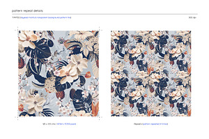 Bonheur, Luxury Exotic Print Pattern