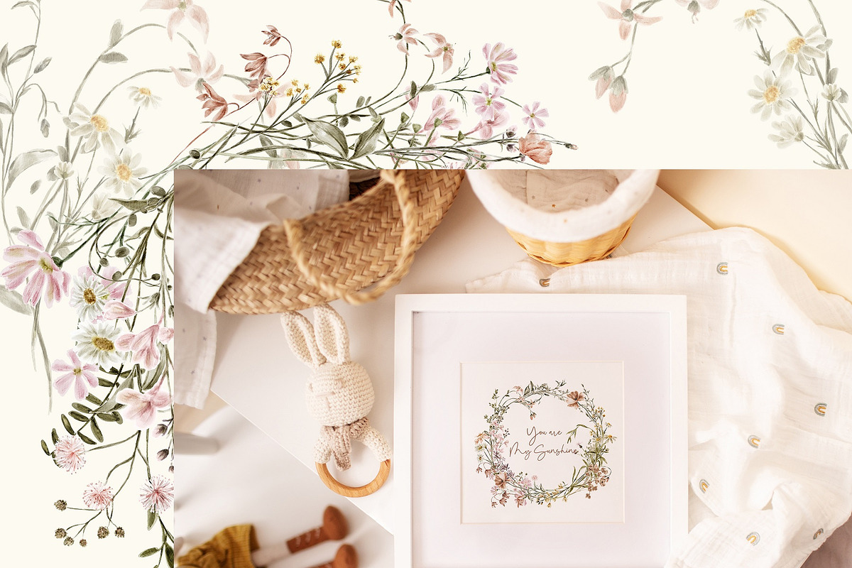 Wildflowers Watercolor flowers, an Illustration by BlumenSoul (Photo 10 of 10)