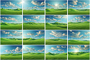 Hills Landscape Wallpaper, a Wallpaper Graphic by Forhadx5 (Thumbnail 4 of 5)