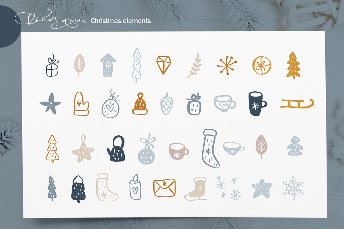 Merry Christmas nordic, an Object Graphic by Happy Letters (Photo 7 of 15)