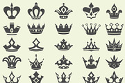 Vintage crowns collection, an Illustration by SHMEL_Studio (Thumbnail 1 of 2)