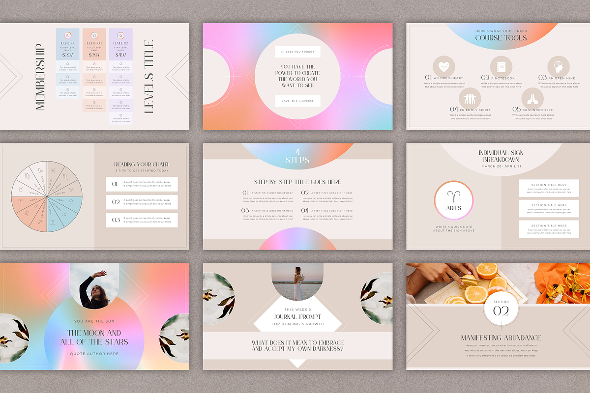 Mystical Webinar & Course Slide Deck, a Presentation Template by Studio Soluna (Photo 11 of 13)