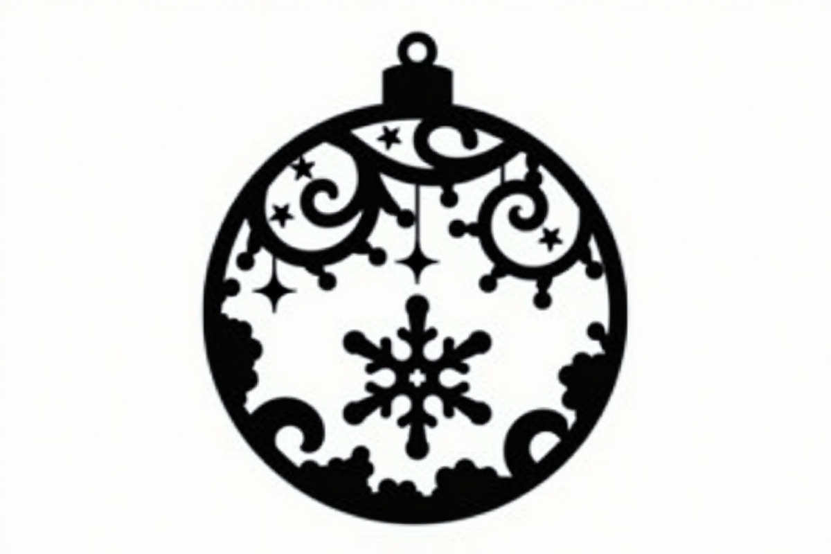 Christmas Laser Cut Ornament Bundle, a Graphic by musafir_fashion (Photo 14 of 14)