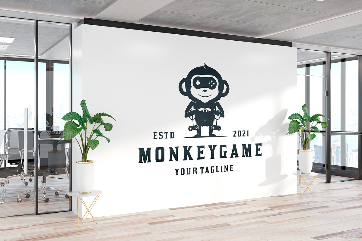 Monkey Games Vector Logo Template, a Branding & Logo Template by vectorwithin (Photo 4 of 4)