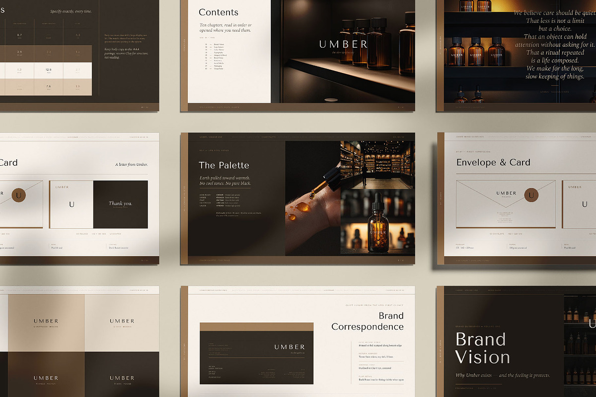 UMBER / Brand Guidelines Template, a Presentation Template by Leleka.Store (Photo 2 of 20)