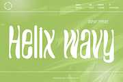 Helix Wavy - Futuristic Font, a Sans Serif Font by Creativetacos (Thumbnail 1 of 12)