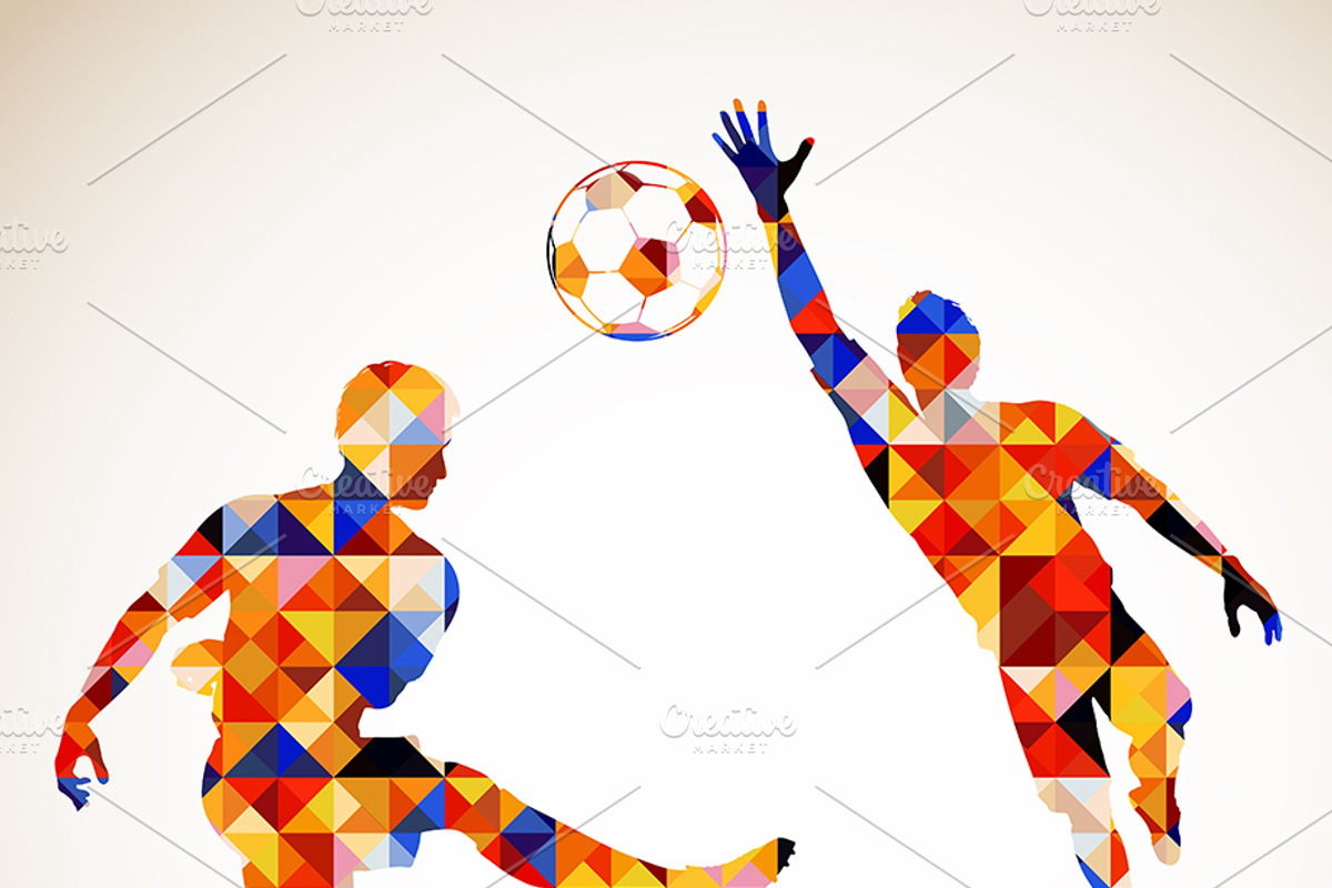 Soccer Posters in Mosaic Pattern, a Sport Illustration by TAlex (Photo 2 of 6)