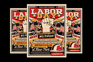Labor Day Flyer, a Flyer Template by Muhamad Iqbal hidayat