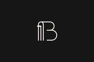 letter B Book Read Logo Design