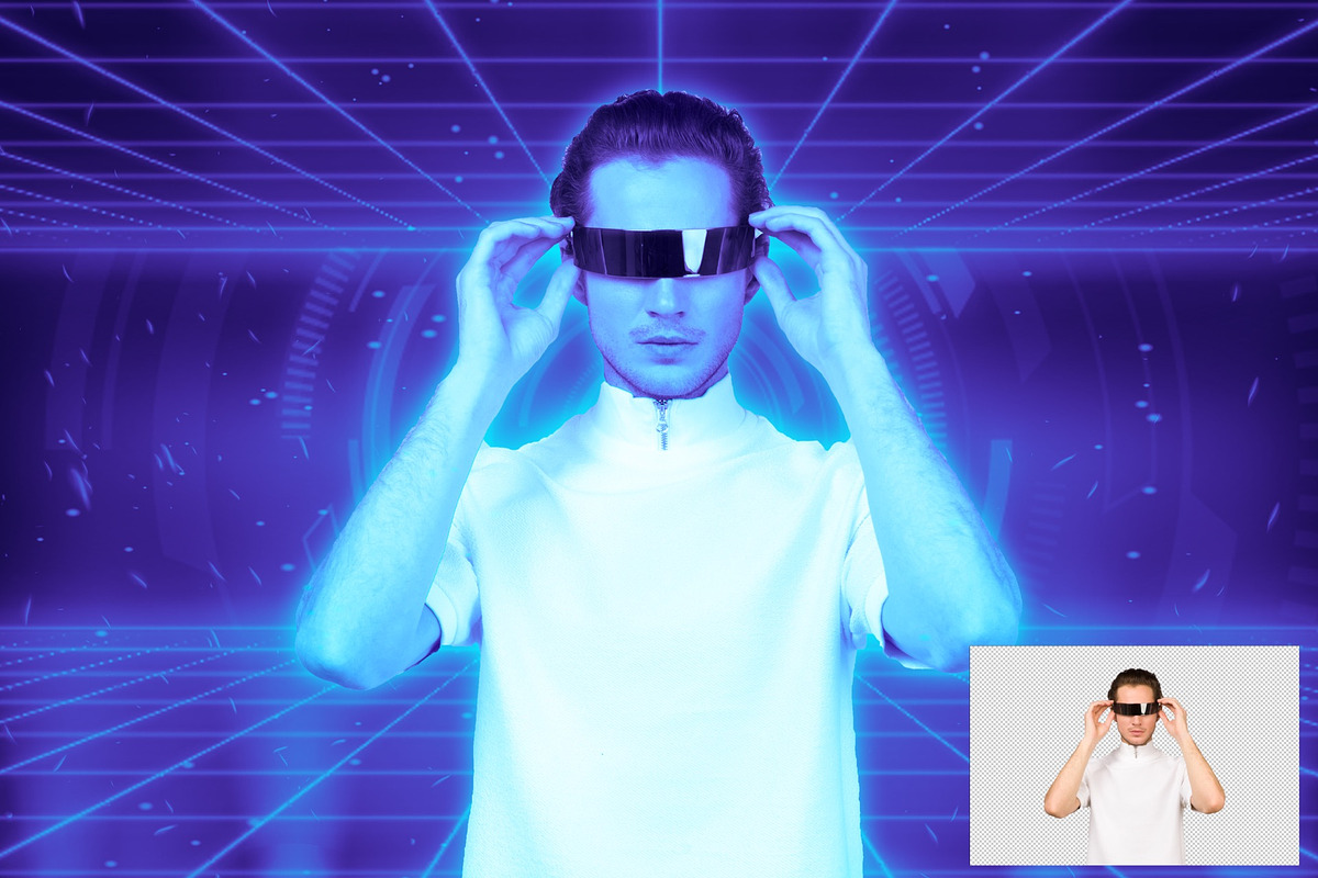 Digital Futuristic Photo Effect, a Layer Style Add-On by WudelMbois Studio (Photo 2 of 3)