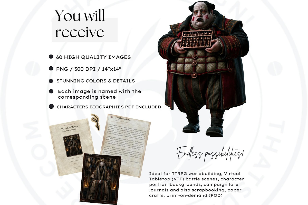 Harvest RPG Characters Cliparts, a Seasonal Illustration by ThatsDesignArt (Photo 2 of 15)