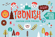 Toonish Typeface + Bonus (20%off), a Font by fopifopi (Thumbnail 1 of 4)