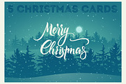 Calligraphic vector Christmas cards., a Seasonal Illustration by PoPaShop (Thumbnail 1 of 6)