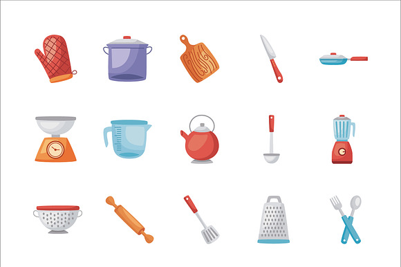 Kitchen Tools Illustration Set preview 2