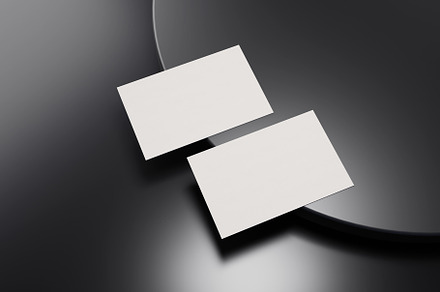 Black and white business card paper mockup template with blank s, a Business Photo by Ministocker