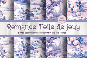 Romace Toile De Jouy SeamlessPattern