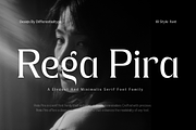 Rega Pira - Elegant Serif Family, a Serif Font by Differentialtype (Thumbnail 1 of 12)