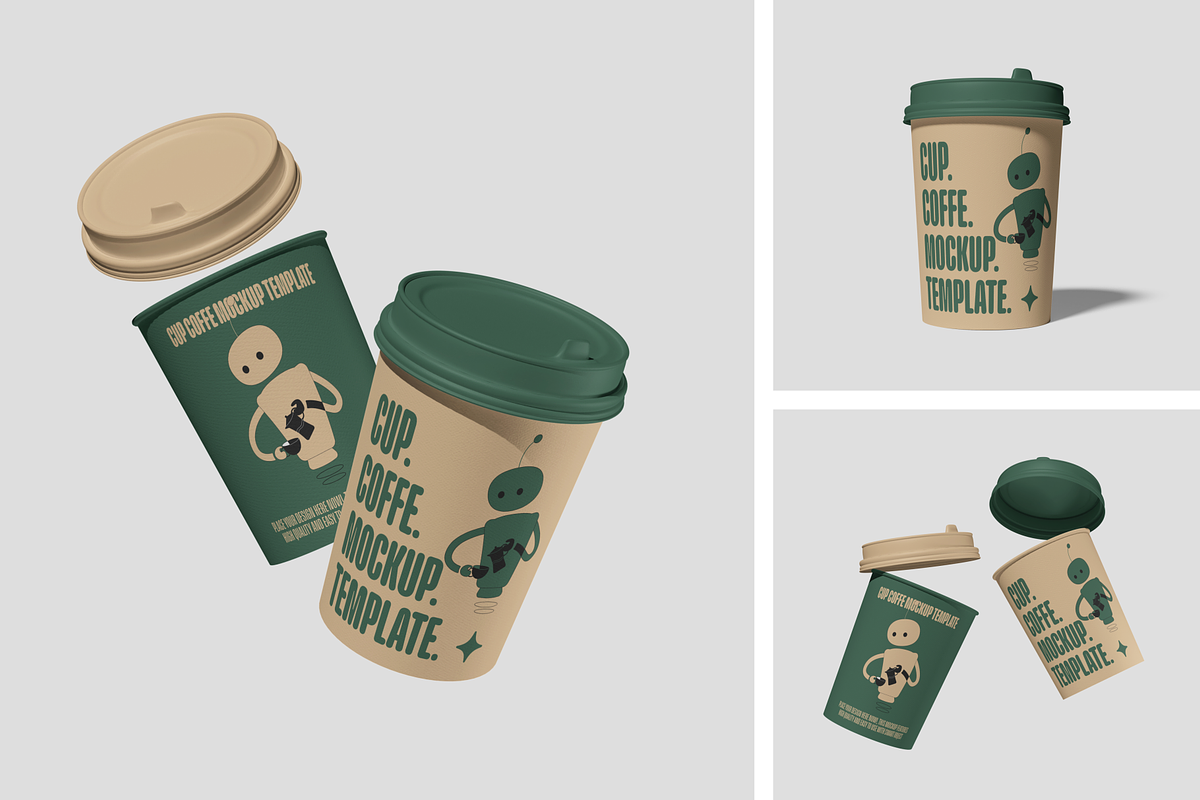 Cup Coffe Mockup, a Packaging Mockup by Cekal_std (Photo 1 of 4)