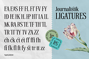 JOURNALISTIK | Multilingual Serif, a Serif Font by type peace (Thumbnail 7 of 13)