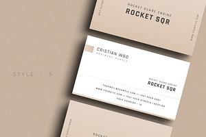 Professional Clean Business Card V56