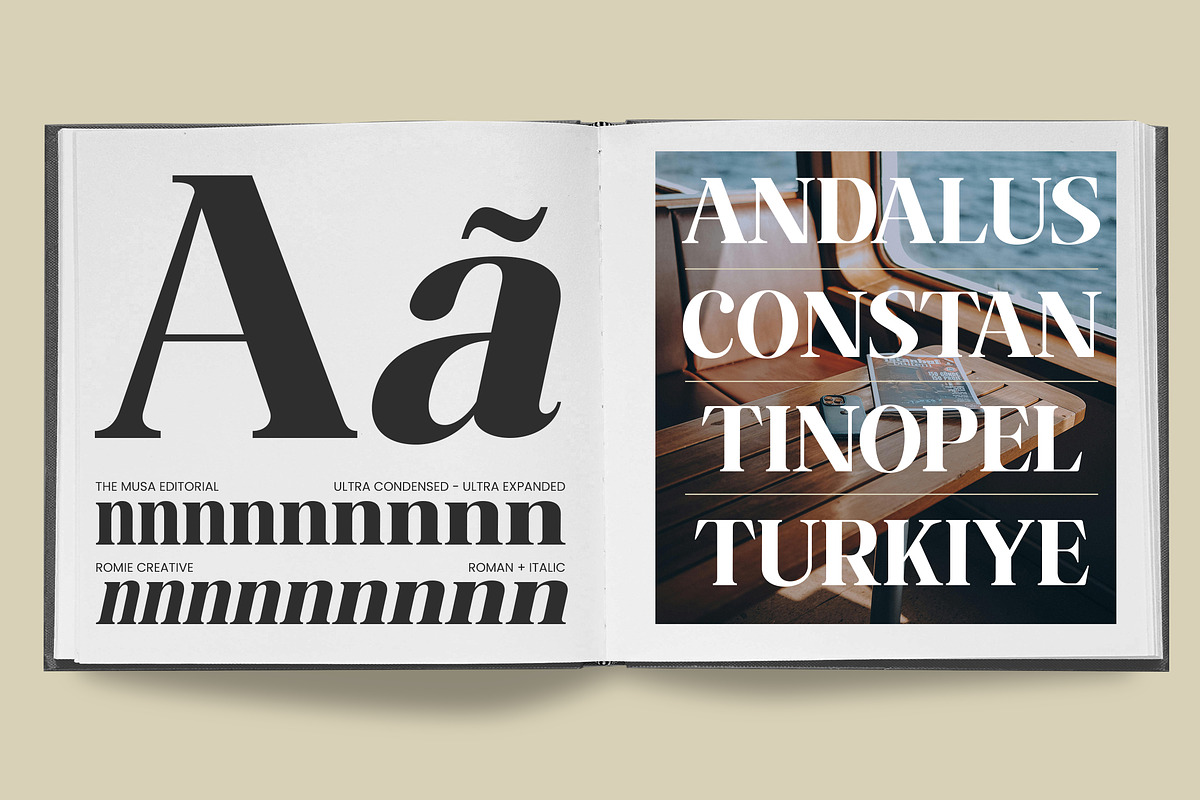 The Musa Editorial | 18 Font Files, a Serif Font by Romiecreative (Photo 9 of 12)