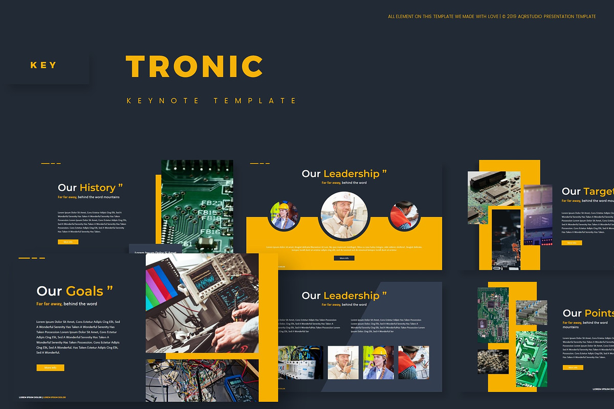 Tronic - Keynote Template, a Presentation Template by AQR Studio