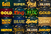 15 best luxury 3d Text Effect bundle, a Layer Style Add-On by bdrobin (Thumbnail 1 of 16)