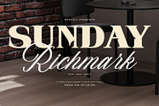 Sunday Richmark Serif Script Family, a Sans Serif Font by din-studio.com (Thumbnail 1 of 16)