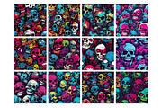 Skull Graffiti Seamless Pattern, a Pattern Graphic by Forhadx5 (Thumbnail 6 of 7)