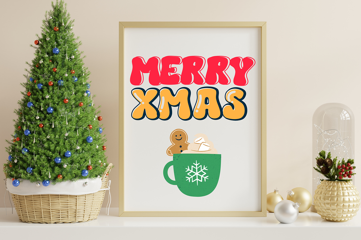 Father Christmas is a groovy font, a Handwritten Font by Brown Cupple (Photo 3 of 13)