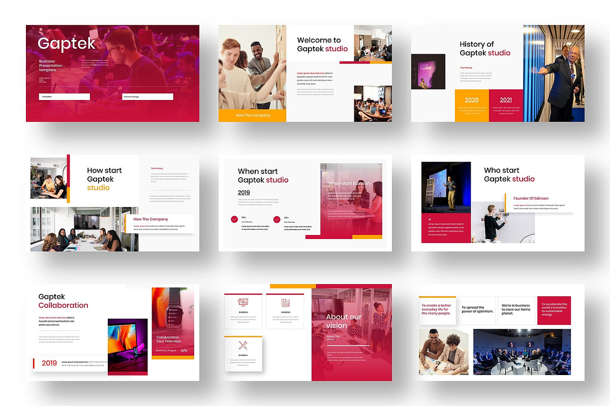 Gaptek - Business Google Slide Templ, a Presentation Template by Dens Creative Studio (Photo 2 of 6)