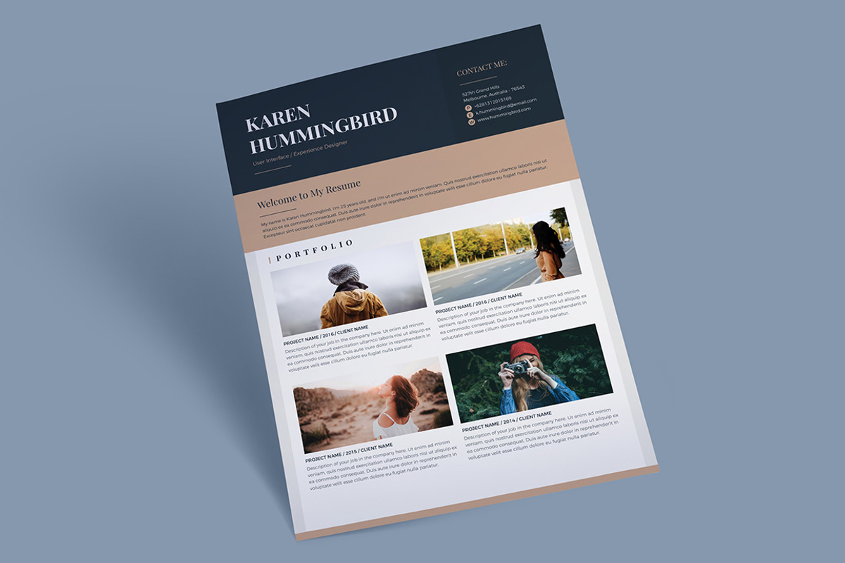 Karen Hummingbird Resume (3 Pages), a Resume Template by Marco Zenki (Photo 5 of 5)