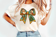 Christmas Coquette Bow Png, an Illustration by Watercolor design (Thumbnail 4 of 6)