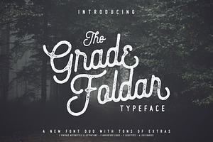 The Gradefoldar (2 fonts + 27 Bonus)