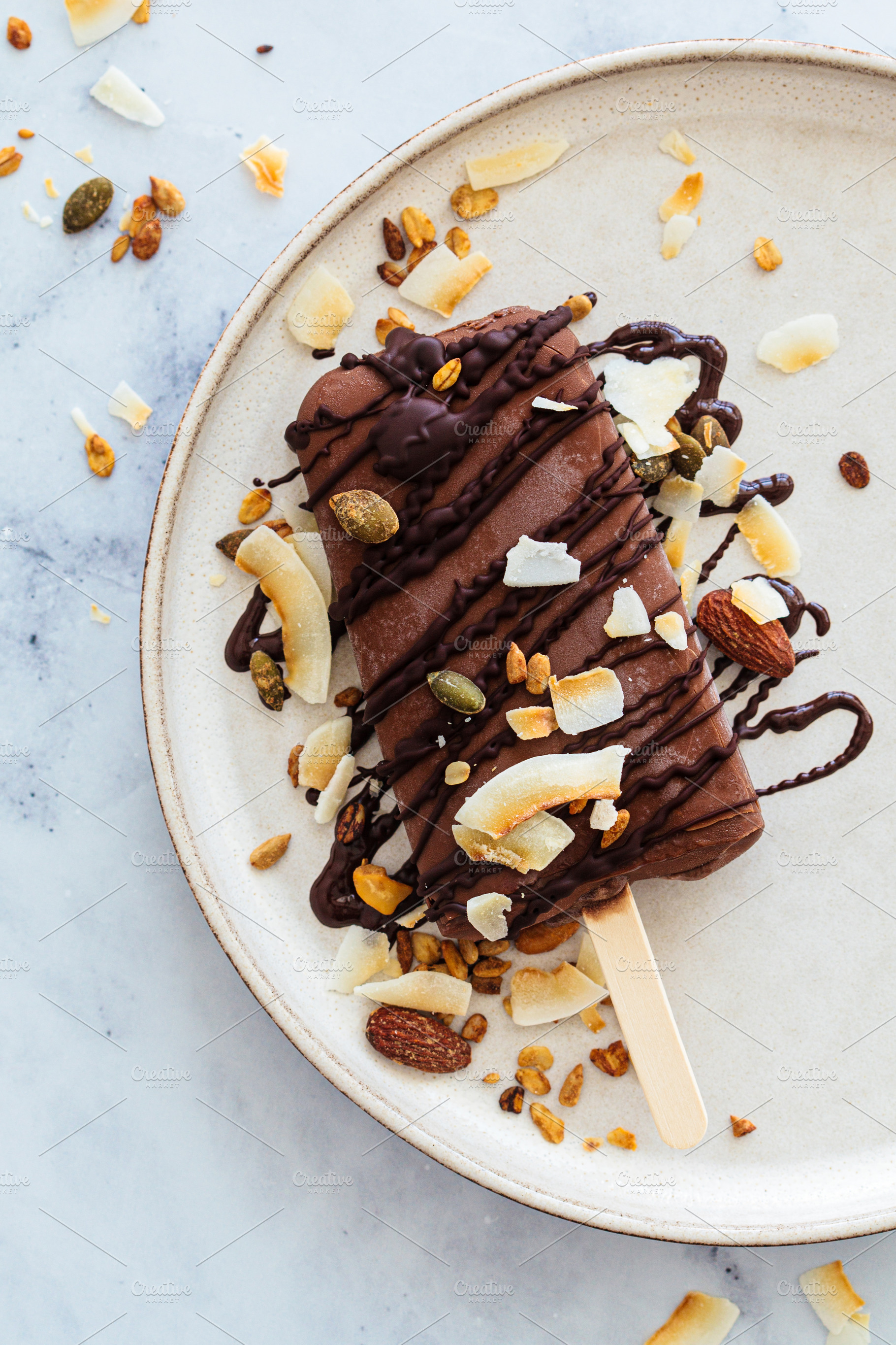Vegan chocolate popsicle., a Food & Drink Photo by vaaseenaa
