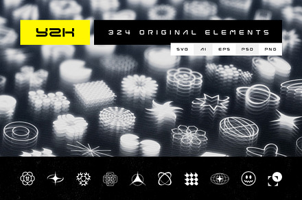 324 Abstract Shapes Set, an Object Graphic by pixelbuddha.net