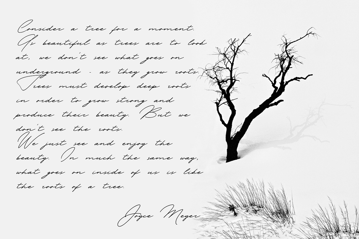 Melancholy handwritten font preview 4