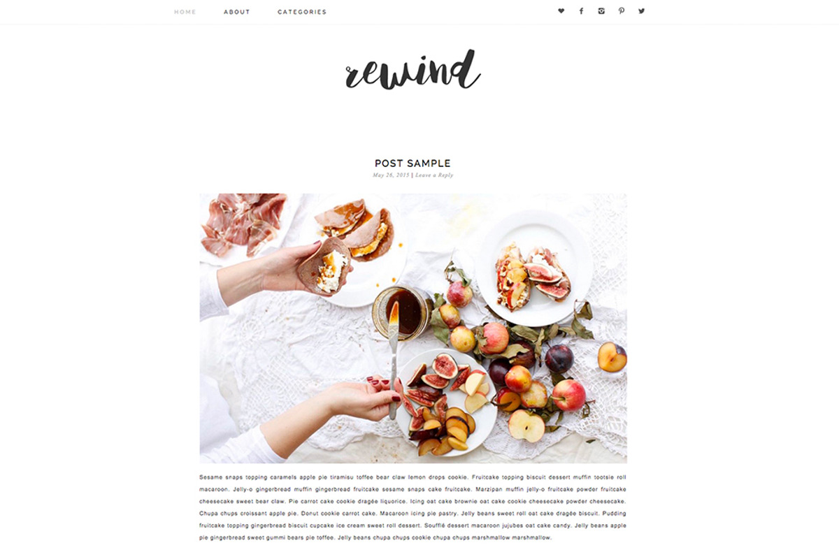 Responsive WP Theme - Rewind, a WordPress Template by Light Morango (Photo 2 of 4)
