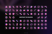 3D Shapes Collection – 90 Renders, an Object Graphic by Samolevsky (Thumbnail 13 of 13)