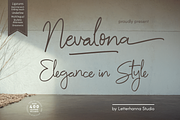 Nevalona Font, a Handwritten Font by Letterhanna Studio (Thumbnail 1 of 16)