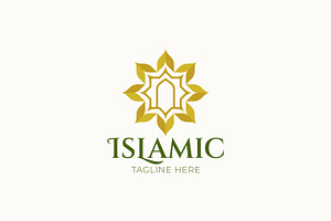 Islamic Geometric Star Logo Mihrab, a Branding & Logo Template by Signatoro