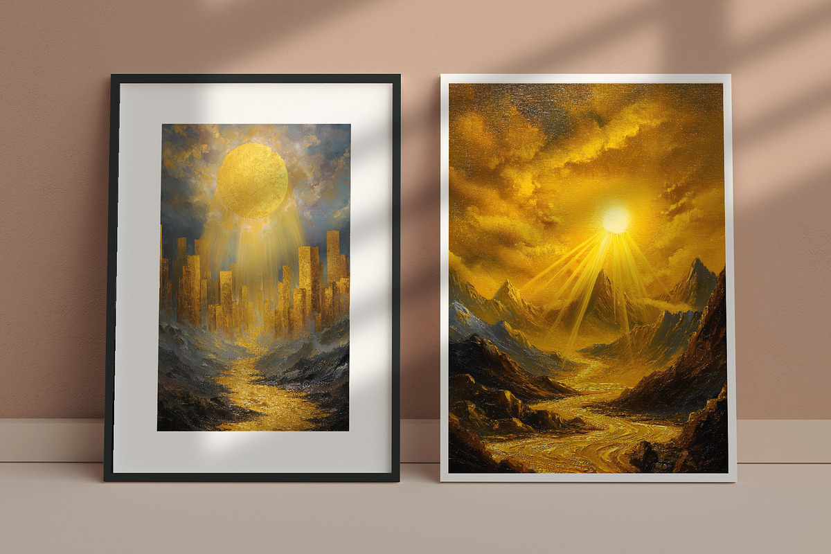 Golden Radiance Illustration, a Decorative Illustration by Housui Patterns (Photo 10 of 12)